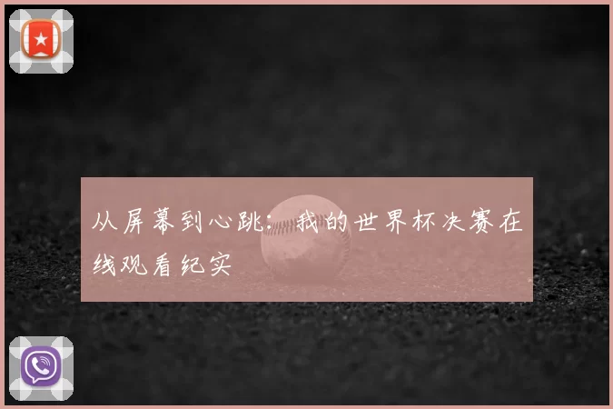 从屏幕到心跳:我的世界杯决赛在线观看纪实